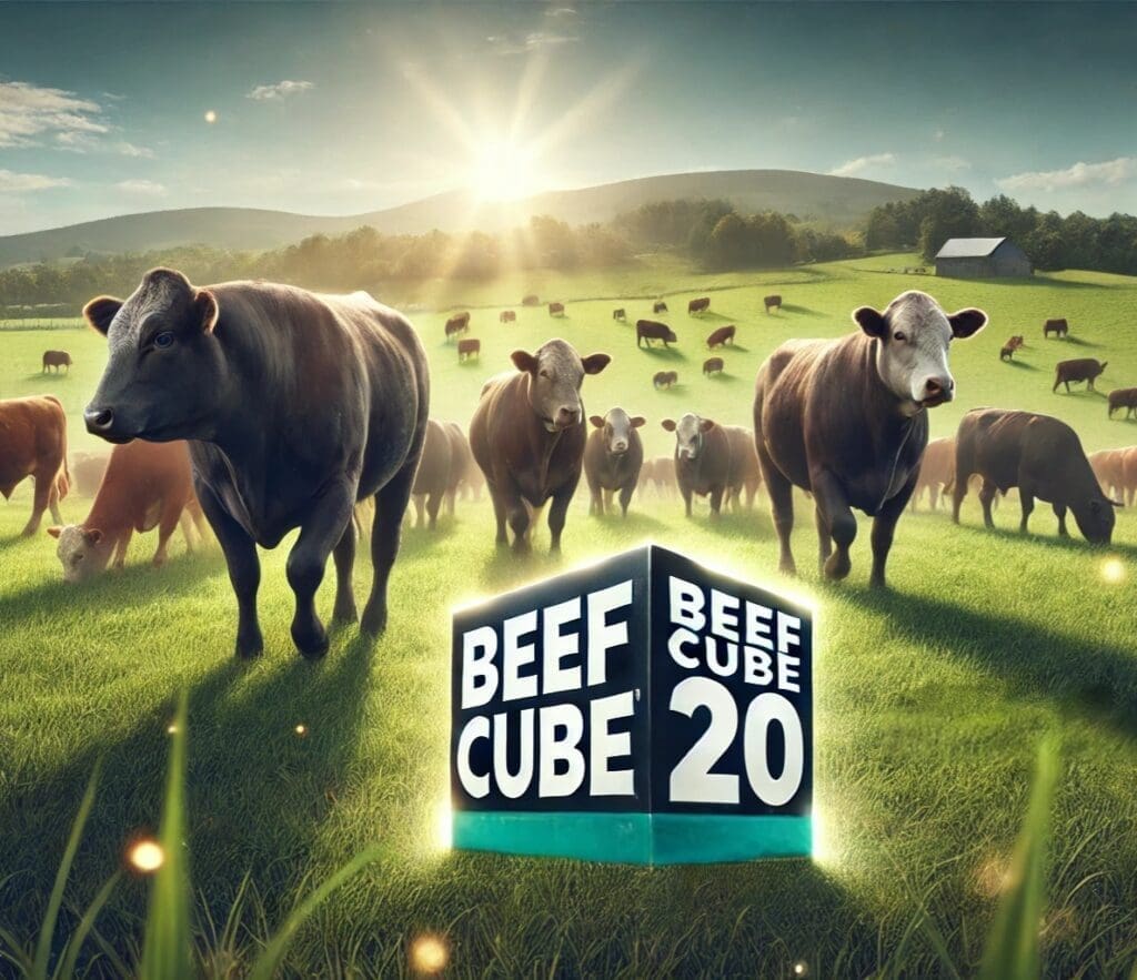Maximize Cattle Growth & Performance with BEEF CUBE 20