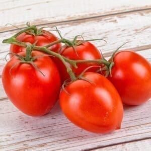 Raw red Flamenco tomato branch