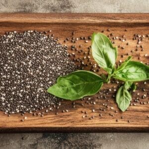 Vintage-style jug with wildflowers arranged on a rustic table.