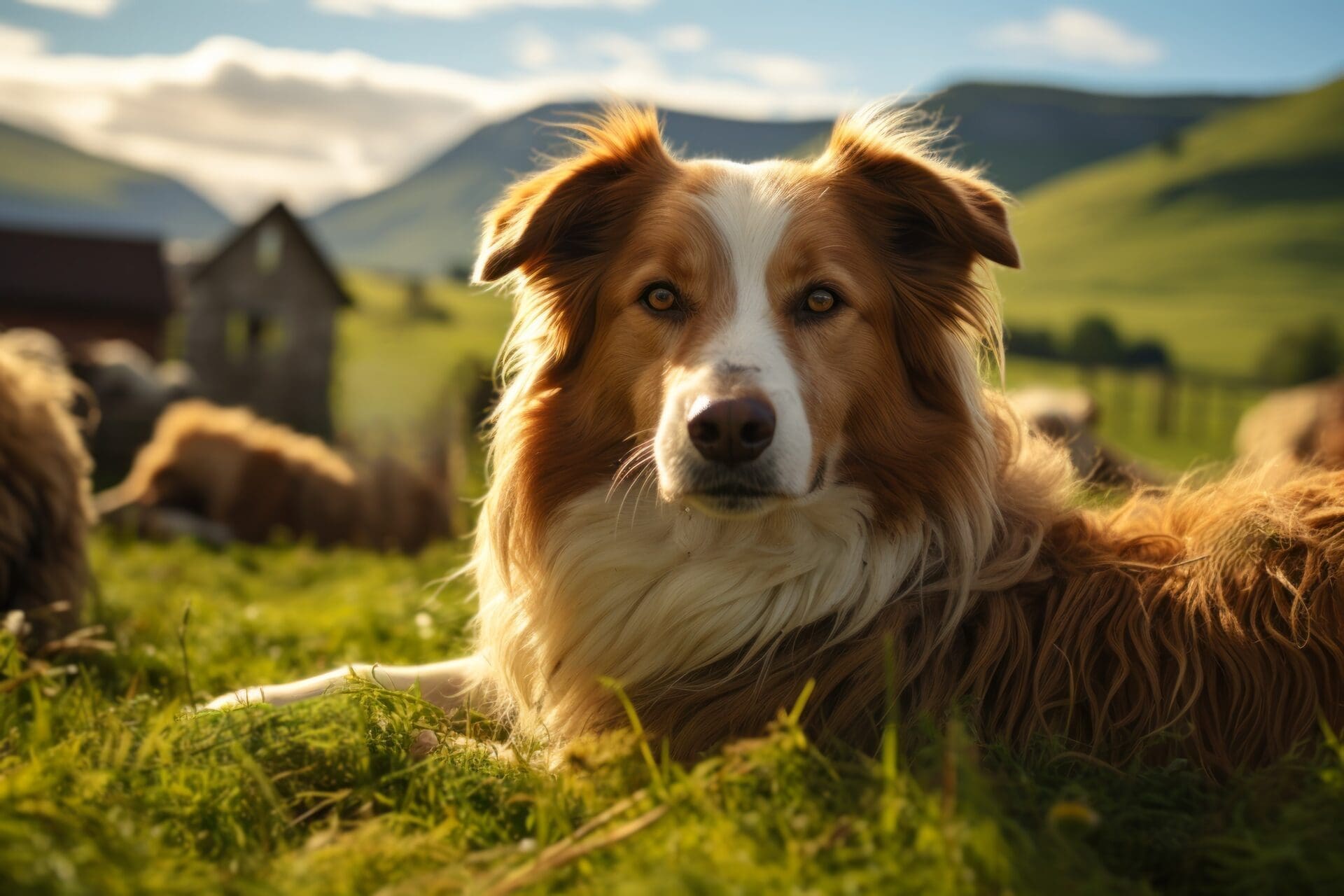 Border Collie dog shepherd generative ai.