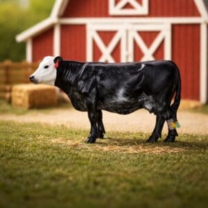 Black/White Face Cow