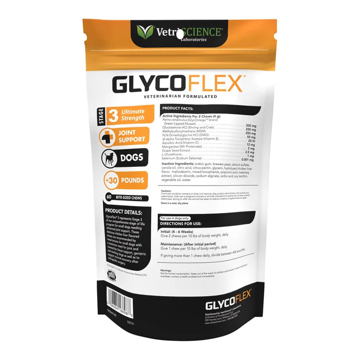 Glyco Flex Stage 3 Mini bite size chews 60ct - Image 2