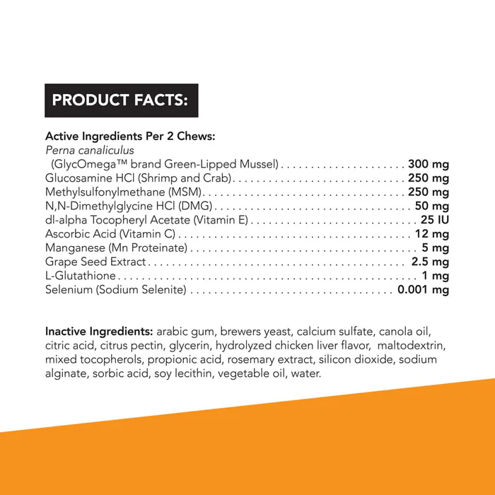 Glyco Flex Stage 3 Mini bite size chews 60ct - Image 3