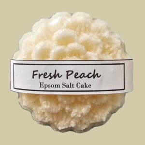 Epsom Salt Cake: Fresh Peach