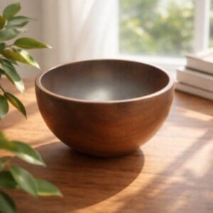 The Solid Walnut Deep Vessel