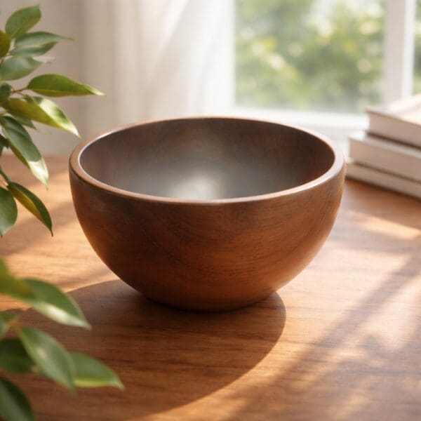 The Solid Walnut Deep Vessel