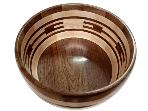 The Walnut & Maple "Feature Ring" Bowl