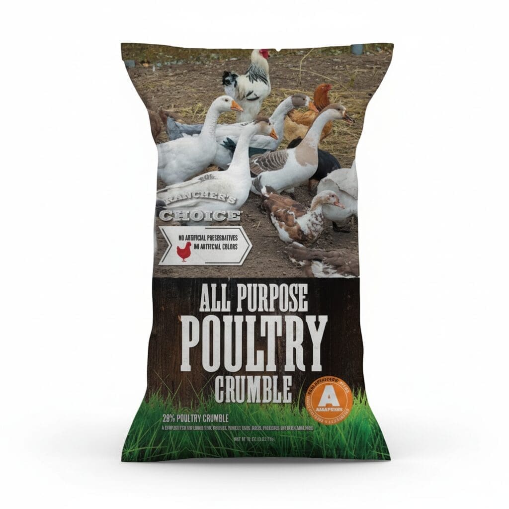 Rancher's Choice 28% All Purpose Poultry Crumble- 40 lbs