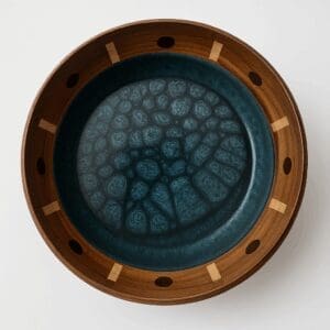 Blue Ember Inlay Bowl