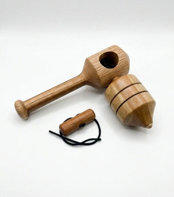 The Artisan Hardwood String Top & Launcher Set