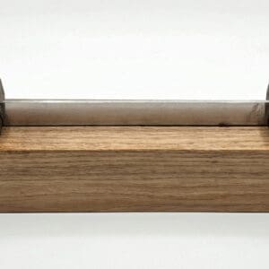 Premium Rocker-Style Pizza Cutter with a Matching Wooden Storage Stand