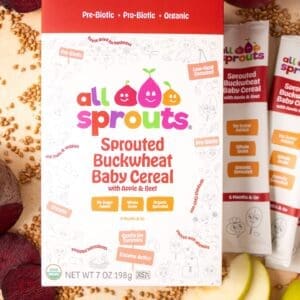 AllSprouts Organic Sprouted Buckwheat, Beet & Apple Baby Cereal
