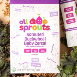 AllSprouts Organic Sprouted Buckwheat, Kale & Blackcurrant Baby Cereal