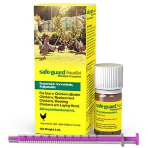 SAFE-GUARD® AQUASOL FENBENDAZOLE DEWORMER FOR CHICKENS 200 MG/ML