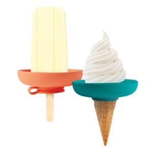 Boon DRIZZLE No-Drip Ice Pop & Ice Cream Cone Holder, 2-Pack