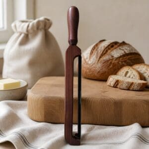 Artisan Wooden Bow Bread Knife
