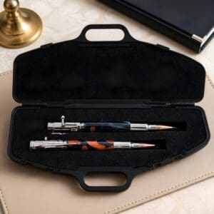 Tactical Bolt-Action Pen/pencil Set in Hard Case
